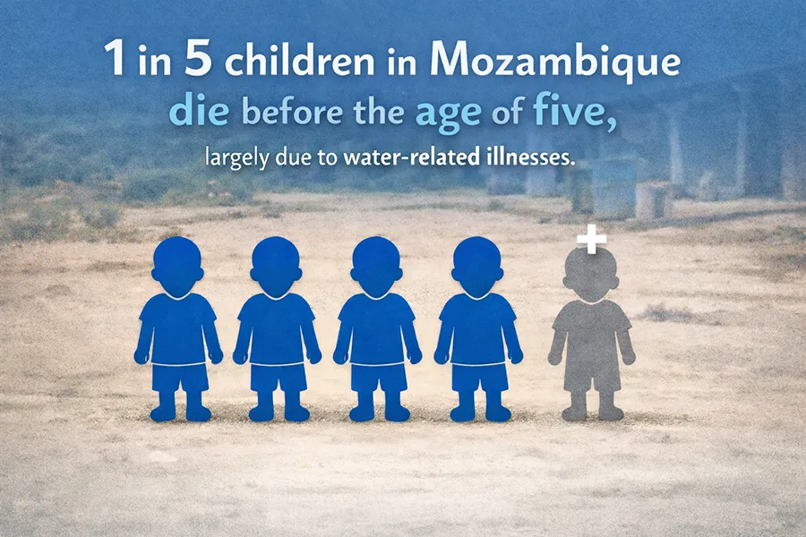 1 in 5 children in Mozambique 900x600 1 | clean water wells in Africa through Water4Life Mozambique